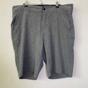 TRUNKS Multi-Functional Shorts 34 Gray Mens Gorpcore Hybrid Stretch Performance